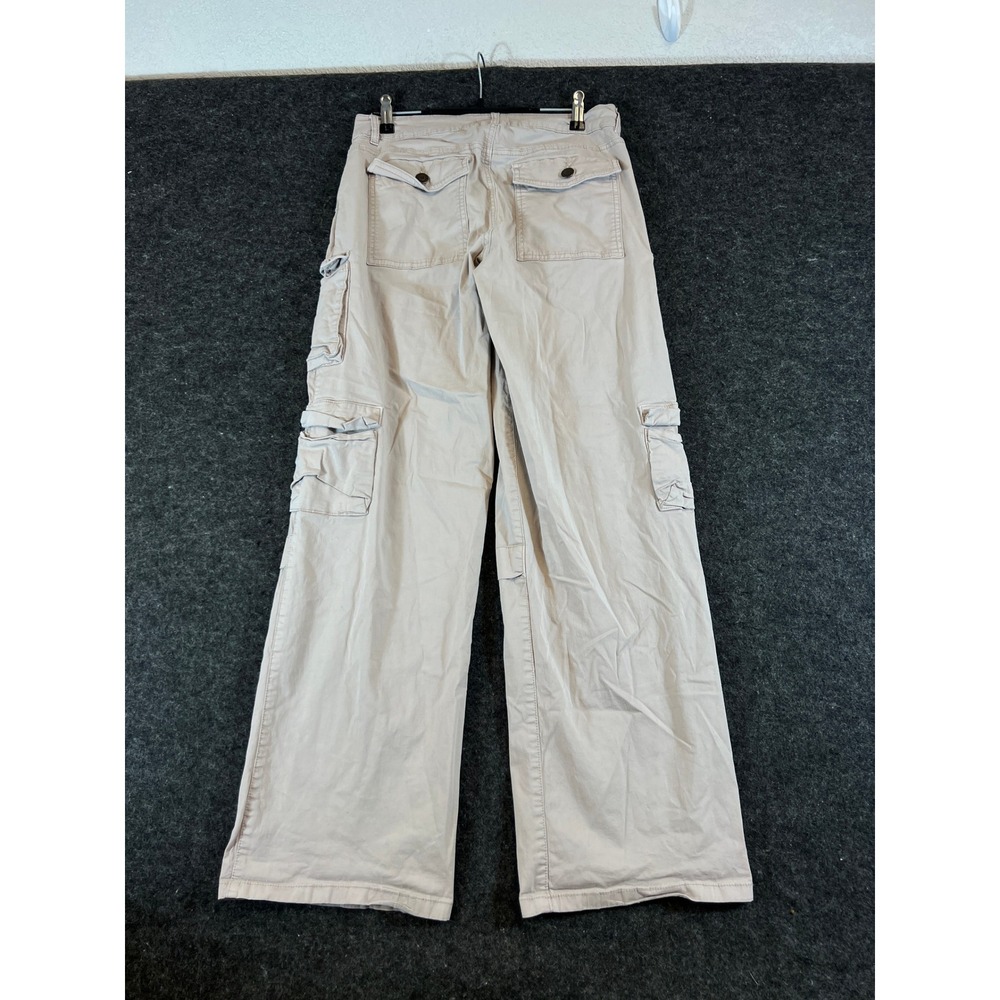 Garage Mens Khaki Tan Wide Leg Cargo Pants Utility Womens Size 1 Juniors Outdoor